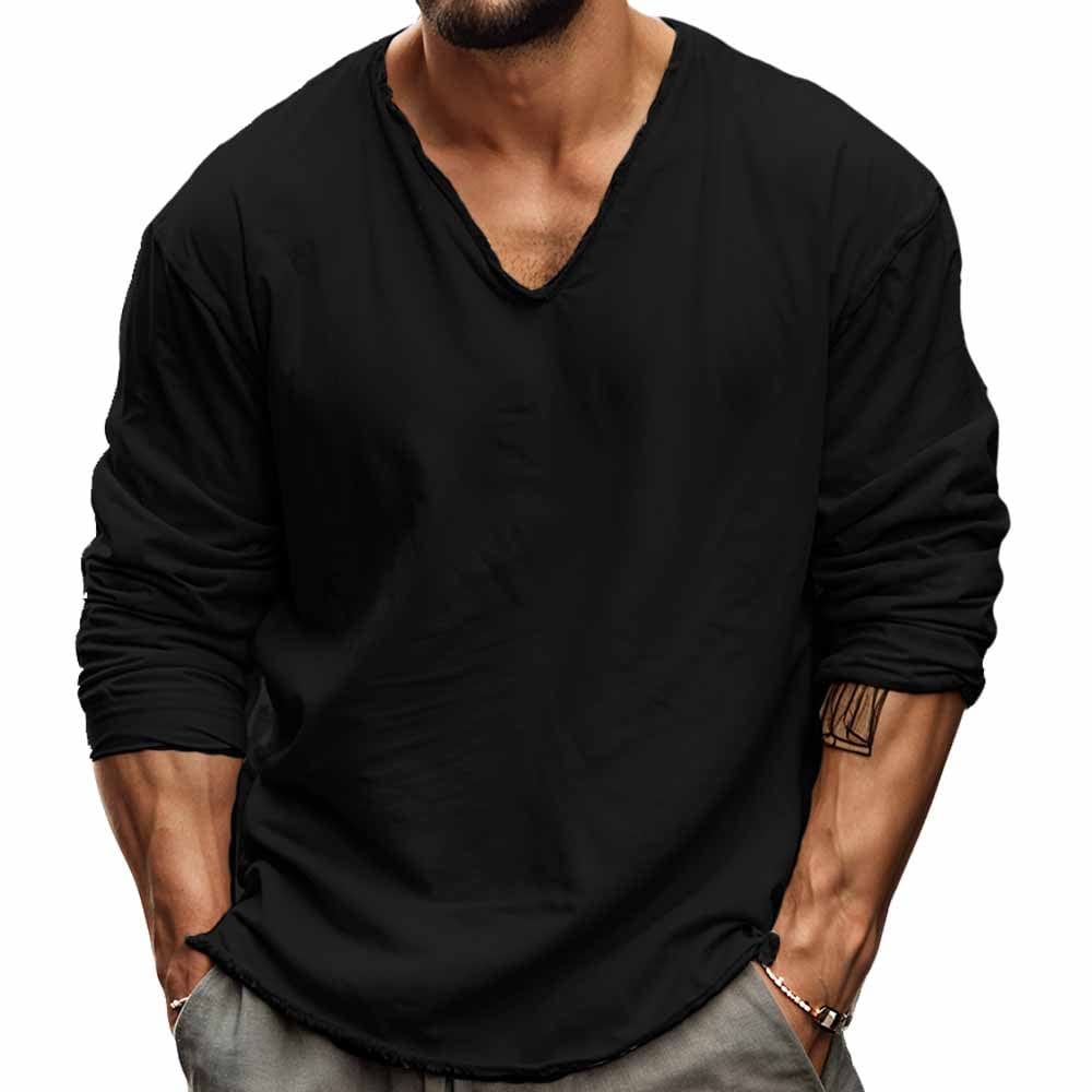 Rex - Men's Long Sleeve V-Neck T-Shirt