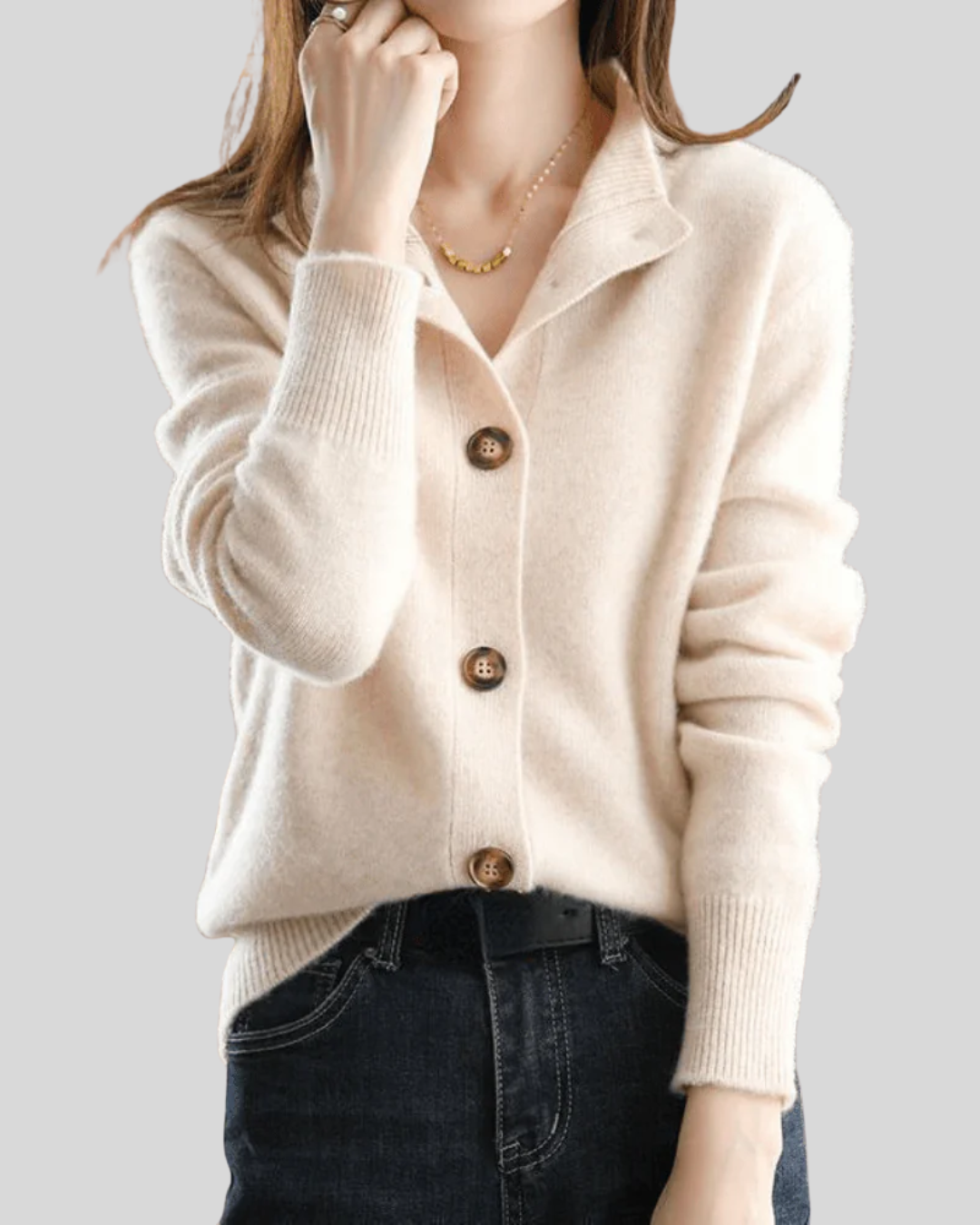 Edith – Retro Cashmere Cardigan
