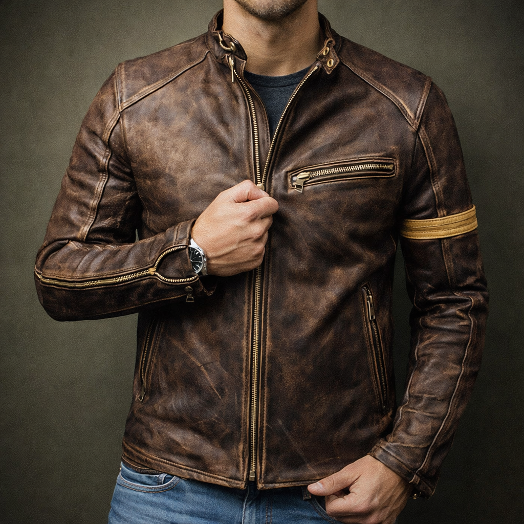 Marco – Patina Leather Jacket