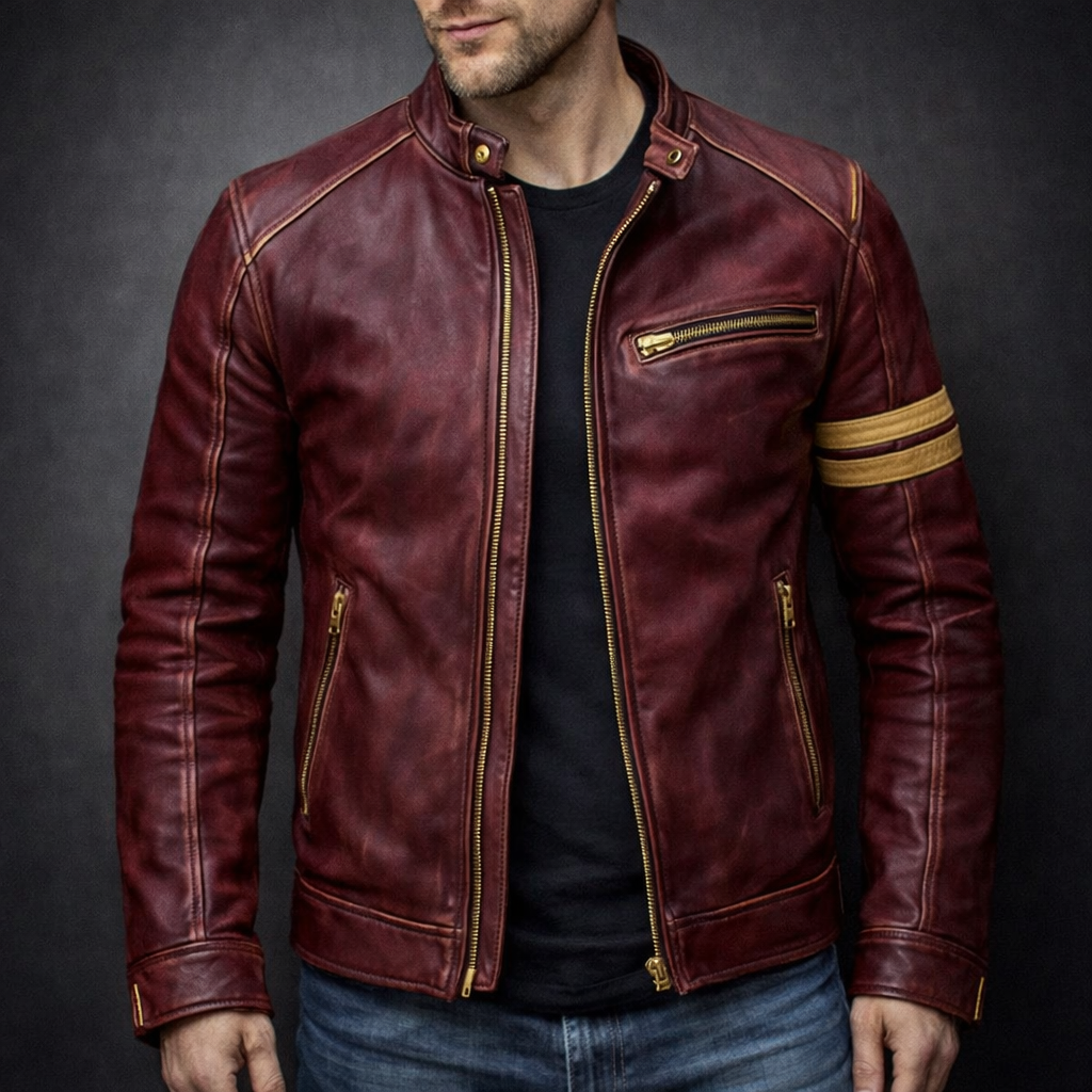 Marco – Patina Leather Jacket