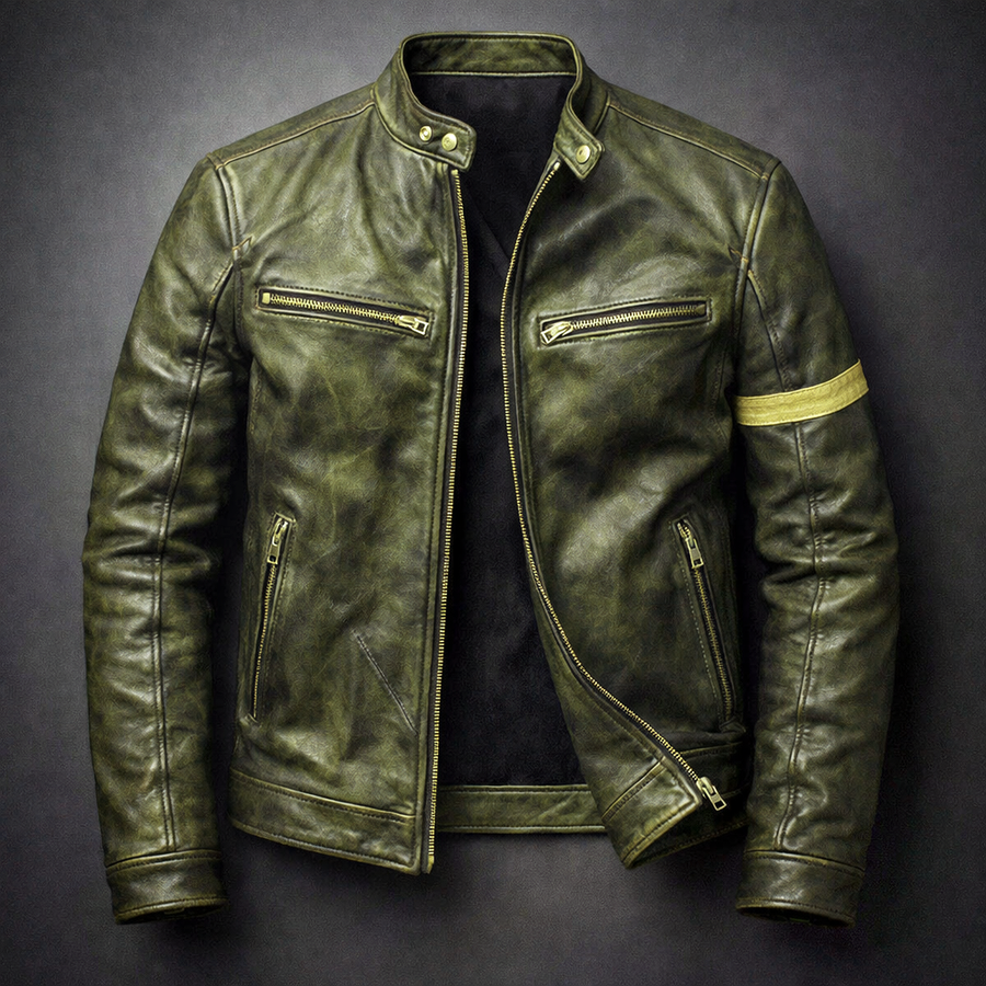 Marco – Patina Leather Jacket
