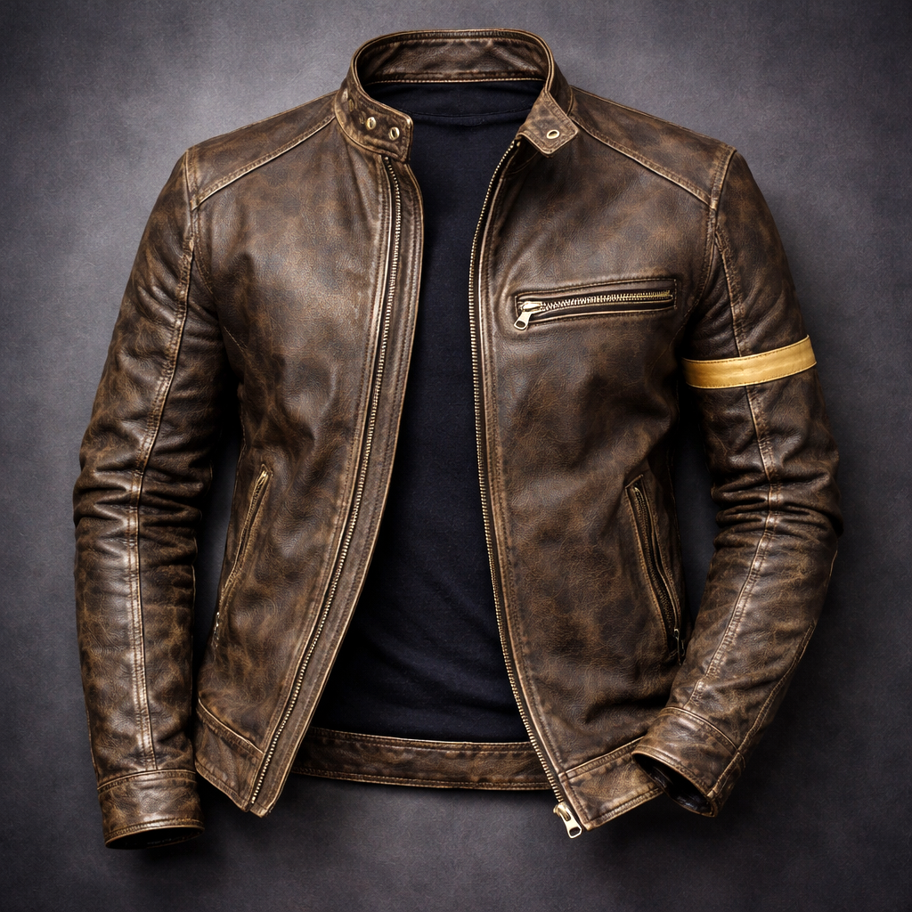 Marco – Patina Leather Jacket