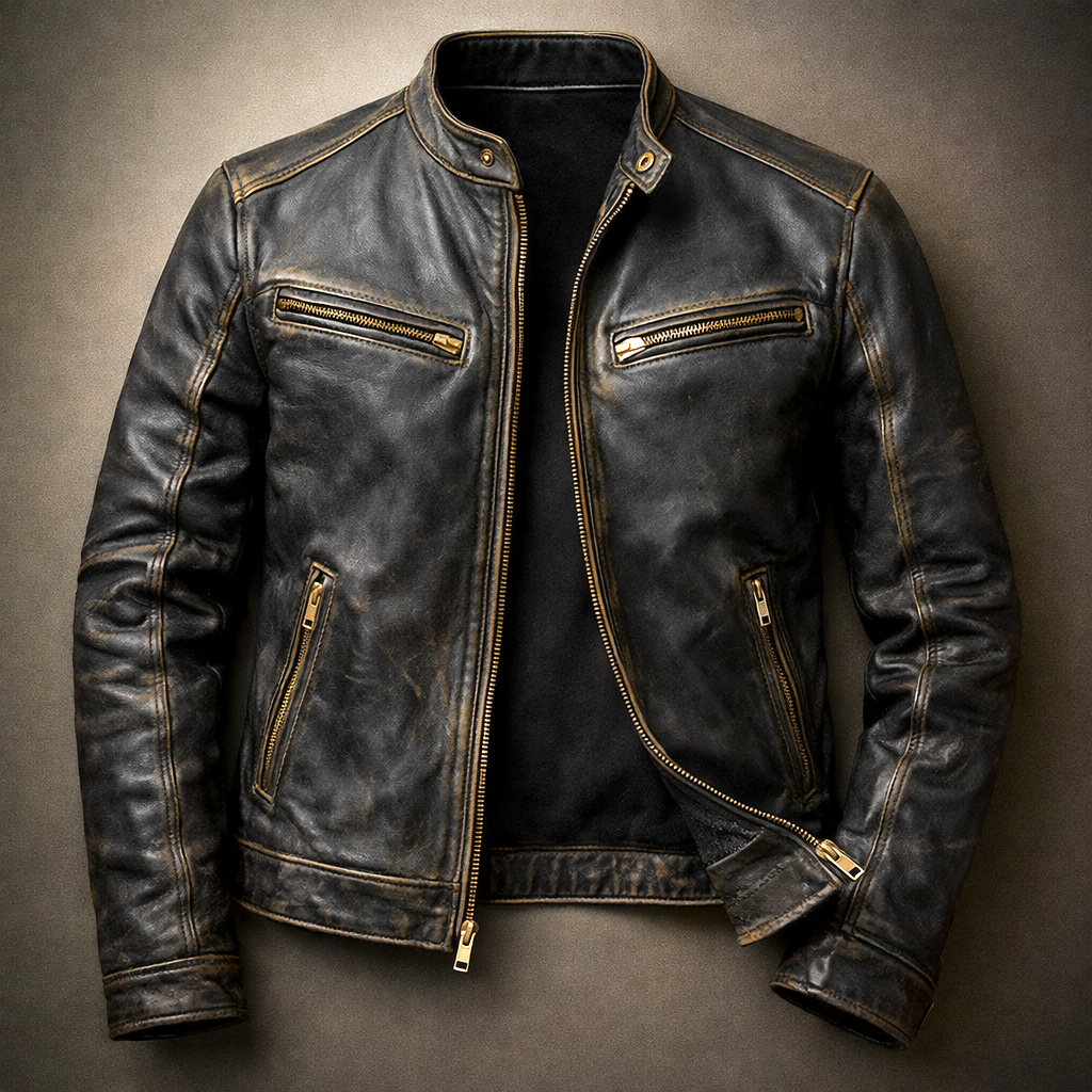 Marco – Patina Leather Jacket