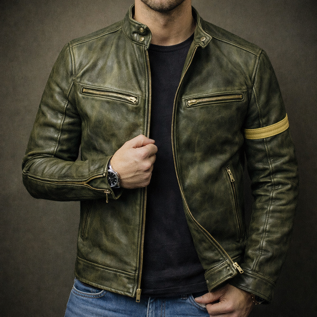 Marco – Patina Leather Jacket