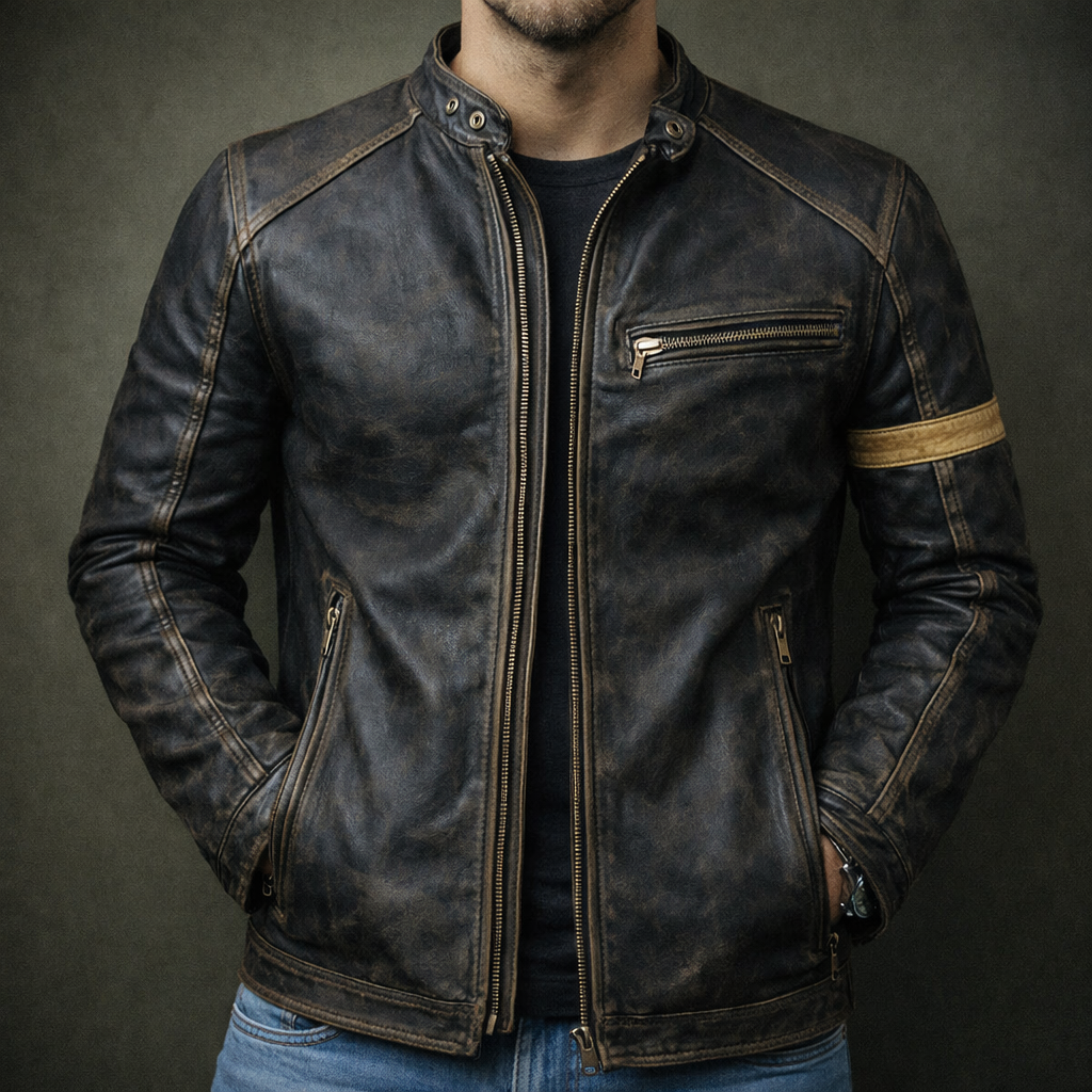 Marco – Patina Leather Jacket