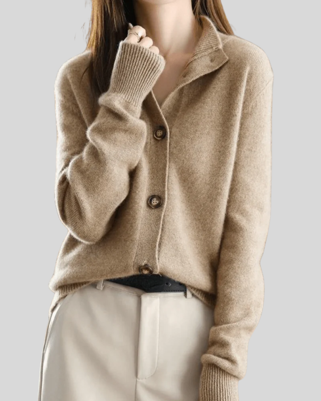 Edith – Retro Cashmere Cardigan