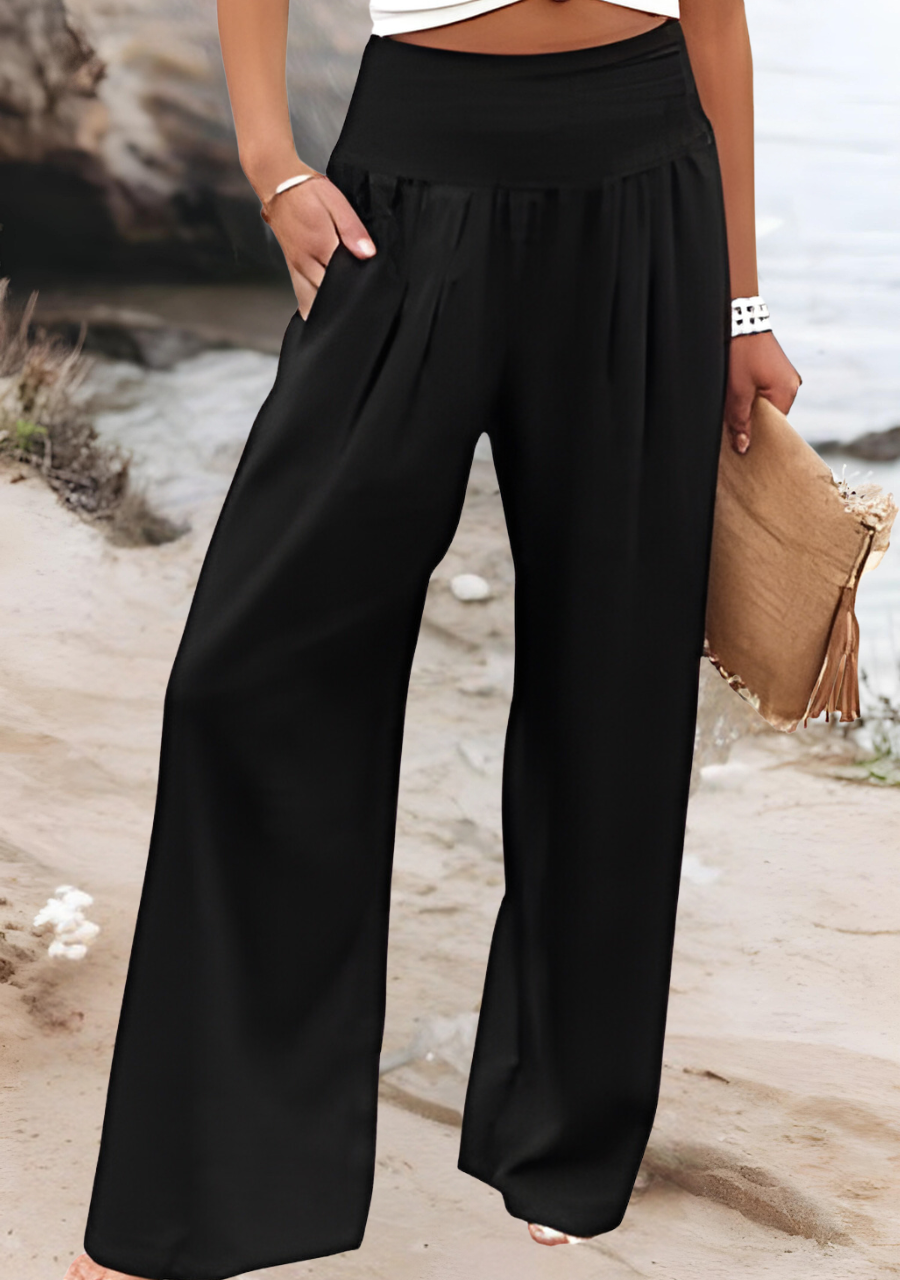 Lily – Flowy Flared Trousers