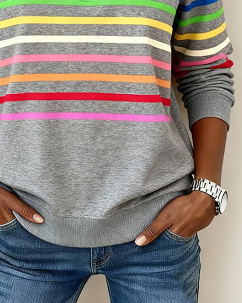 Janet – Relaxed Colourful Jumper