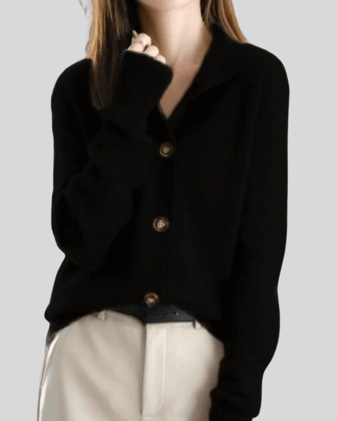 Edith – Retro Cashmere Cardigan