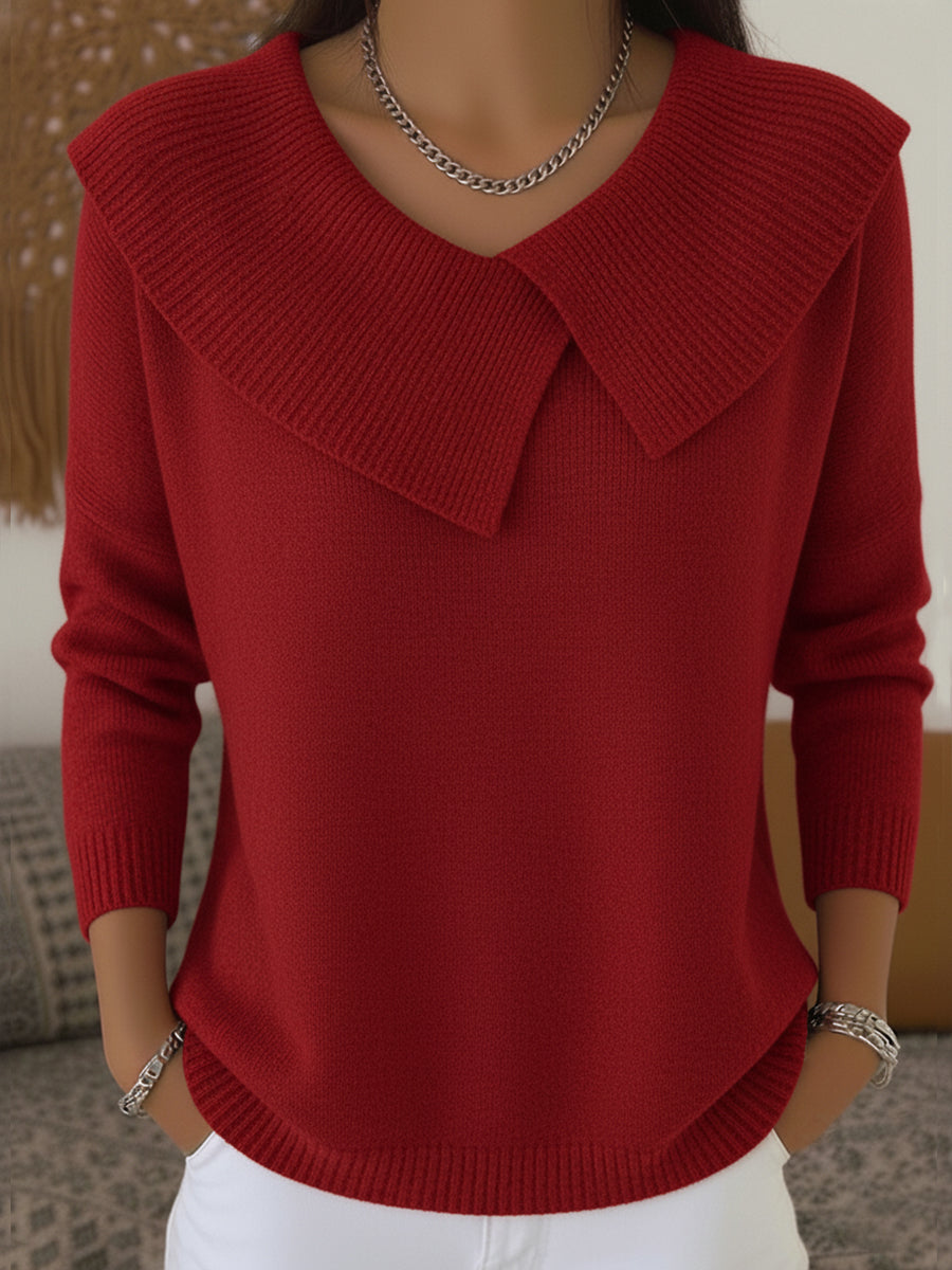 Lucia – Refined Jumper with Soft Collar