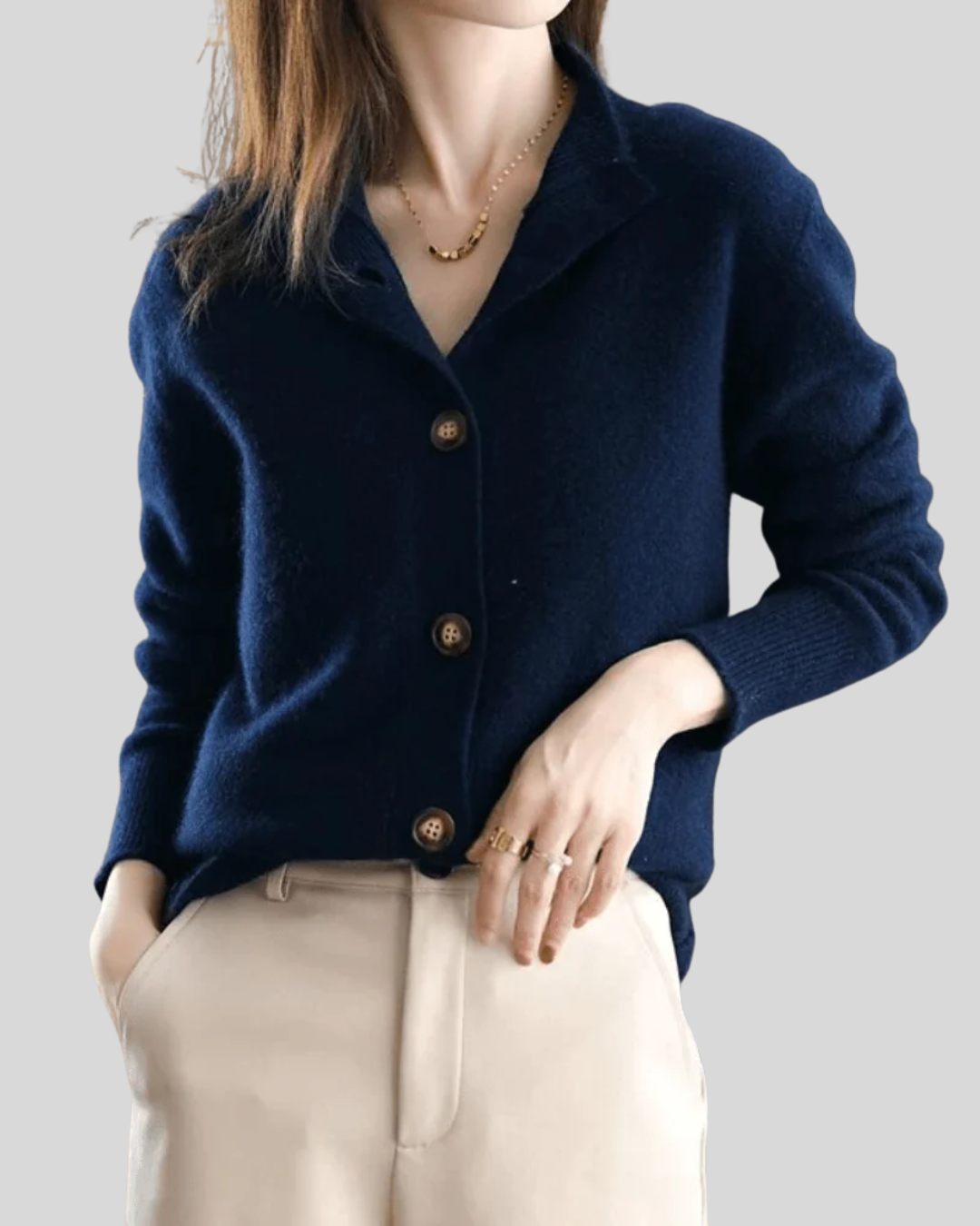 Edith – Retro Cashmere Cardigan