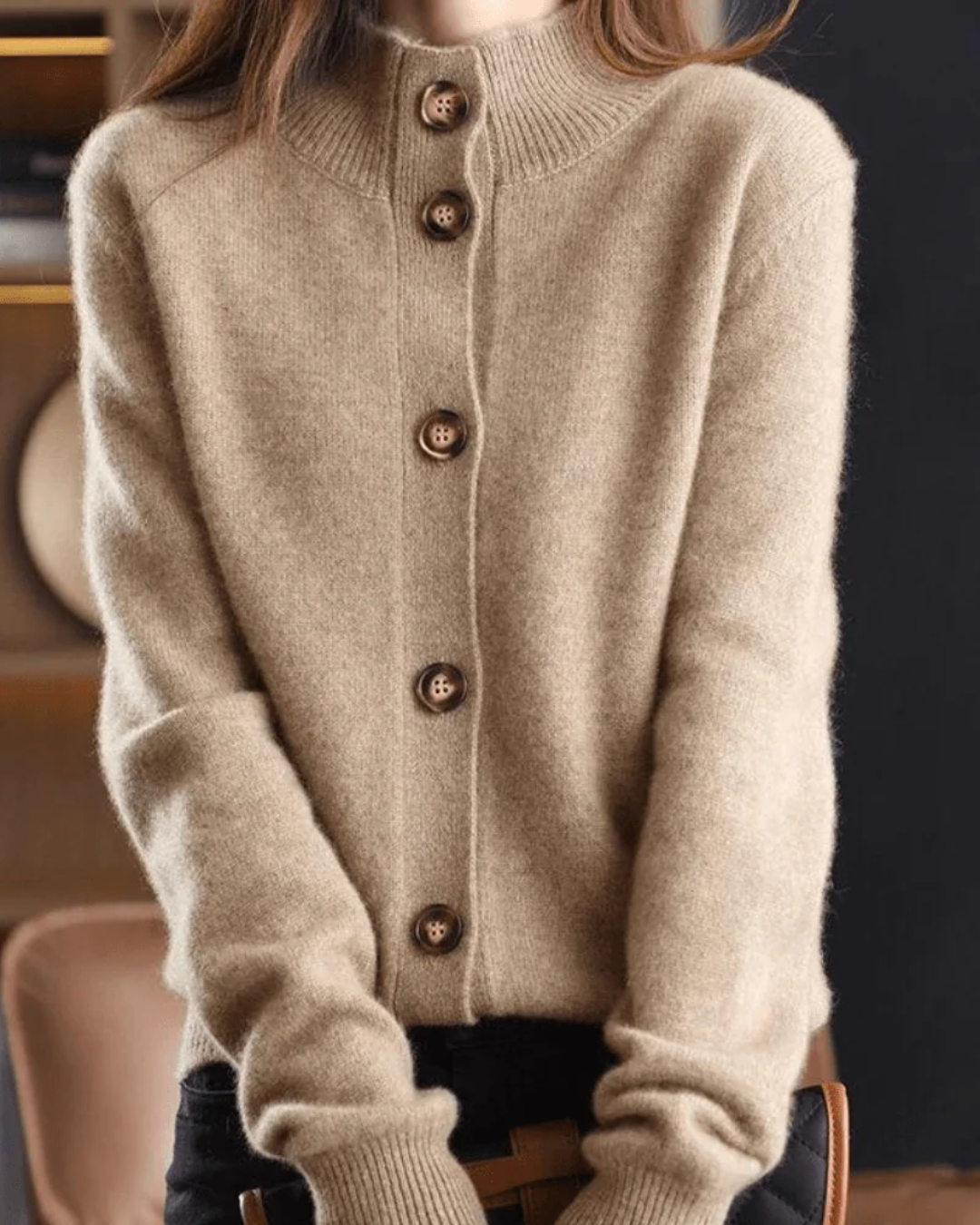 Edith – Retro Cashmere Cardigan