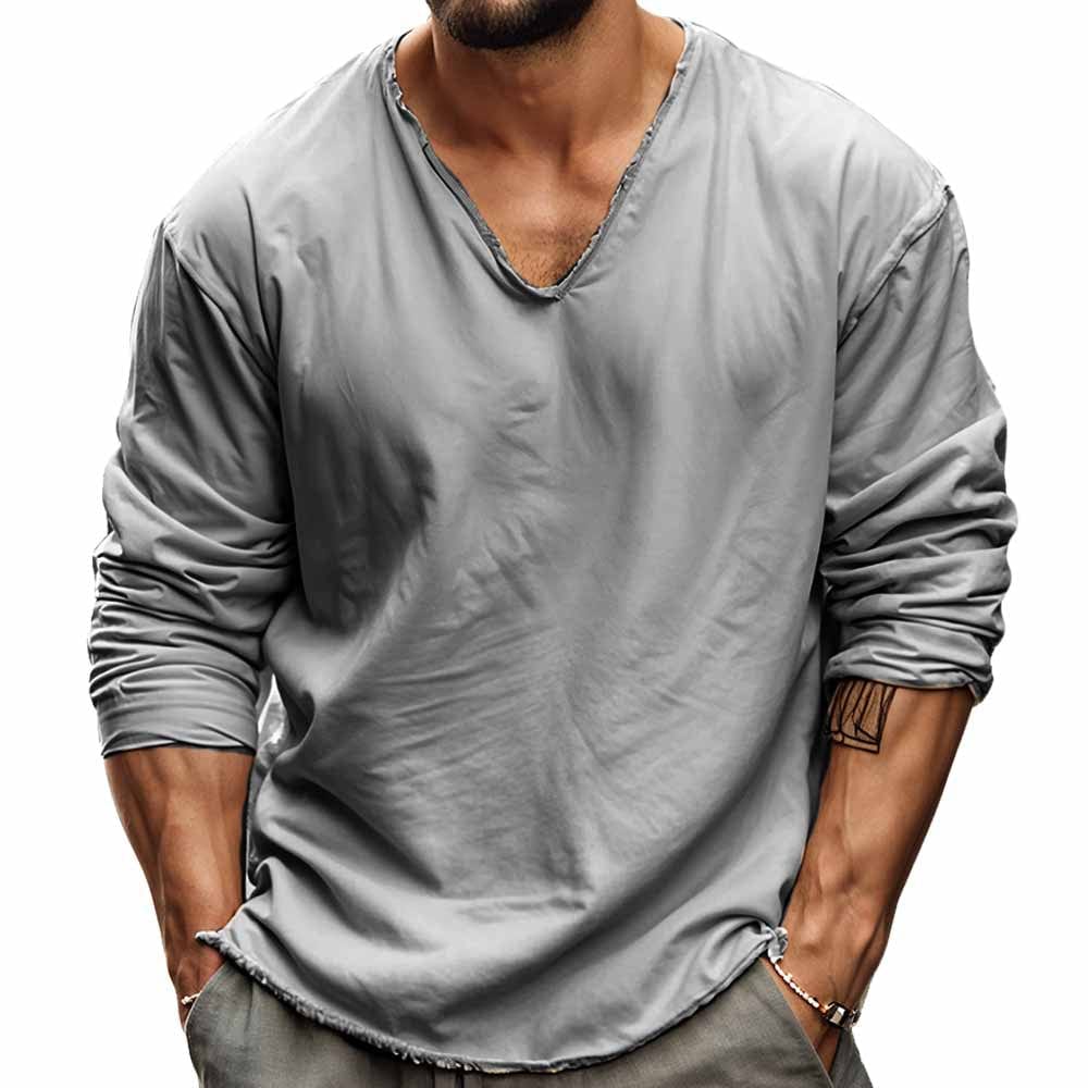 Rex - Men's Long Sleeve V-Neck T-Shirt