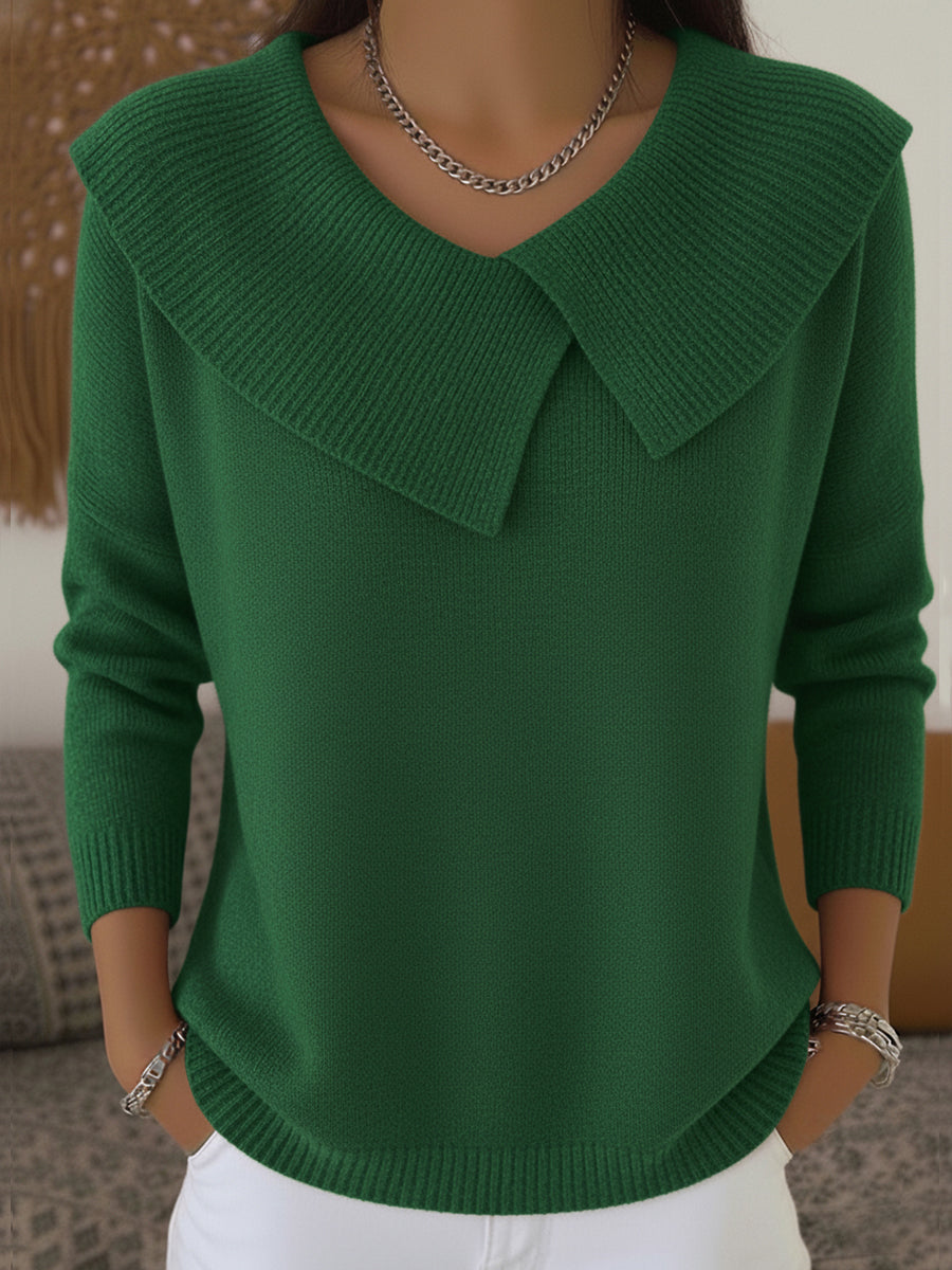 Lucia – Refined Jumper with Soft Collar