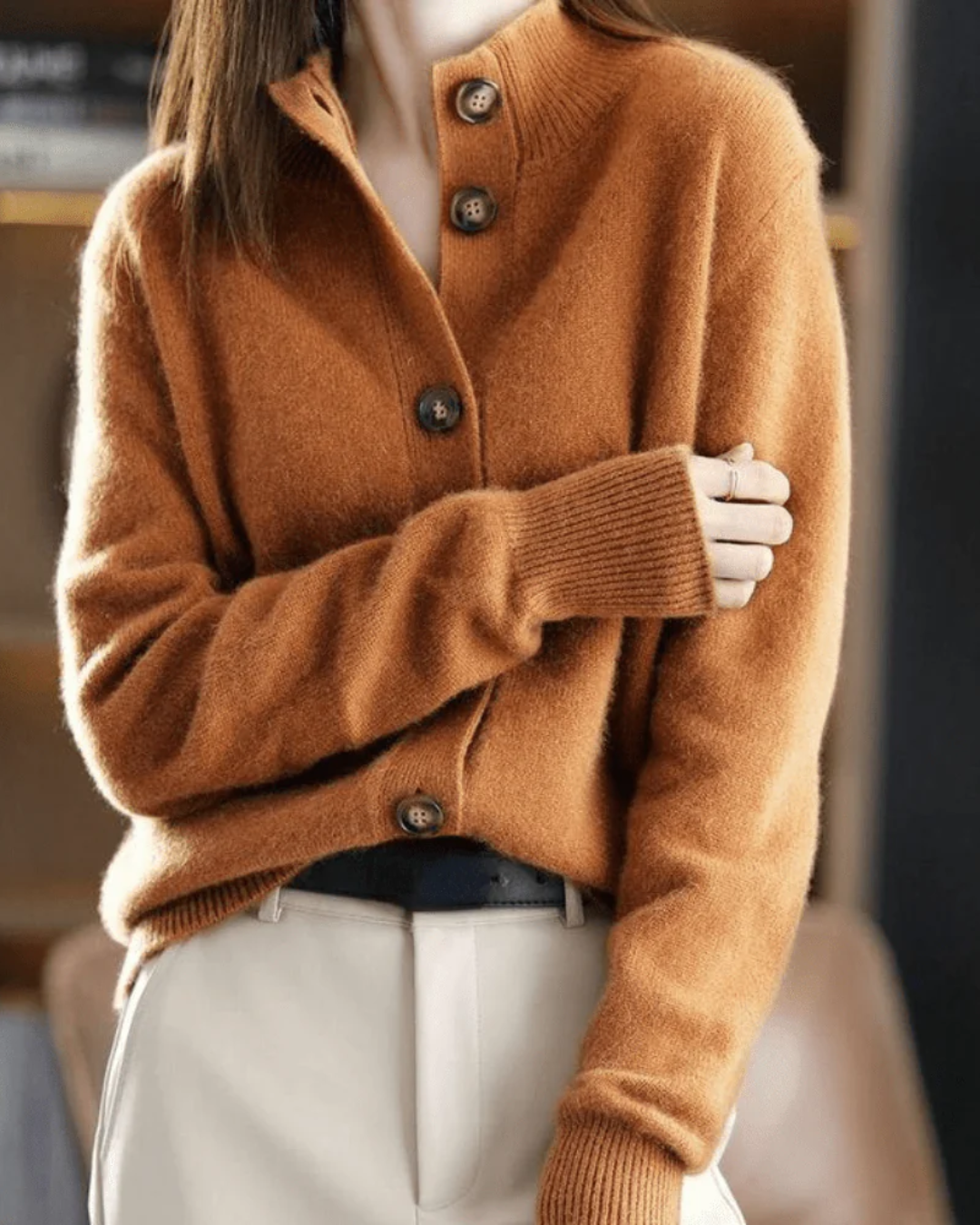 Edith – Retro Cashmere Cardigan