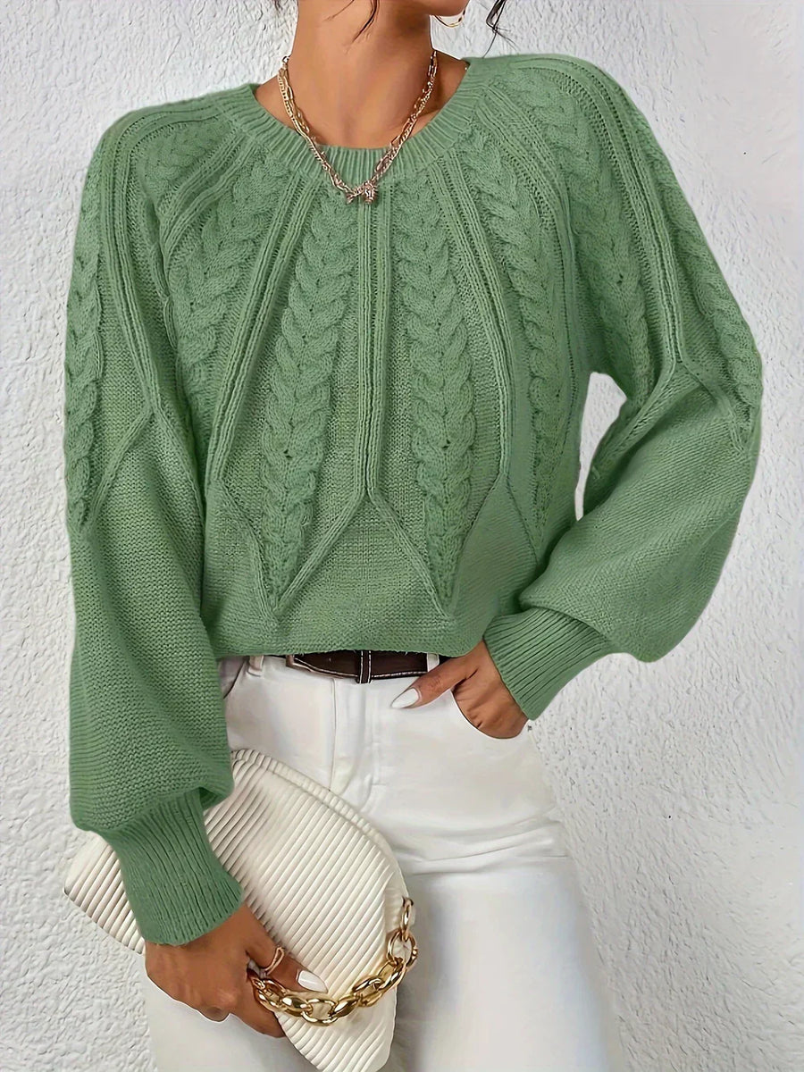 Winifred – Elegant Cable-Knit Jumper