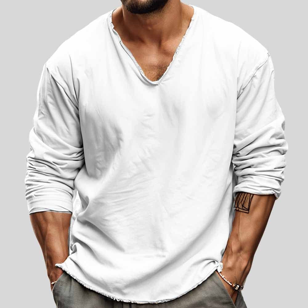 Rex - Men's Long Sleeve V-Neck T-Shirt
