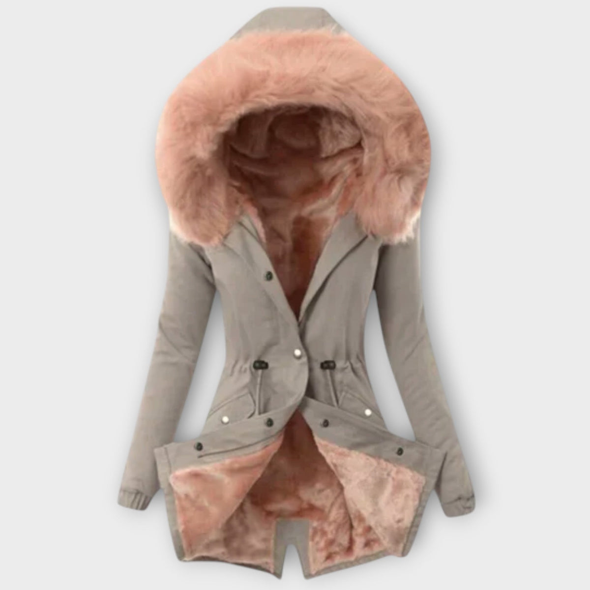 Poppy – Faux Fur-Trim Winter Jacket