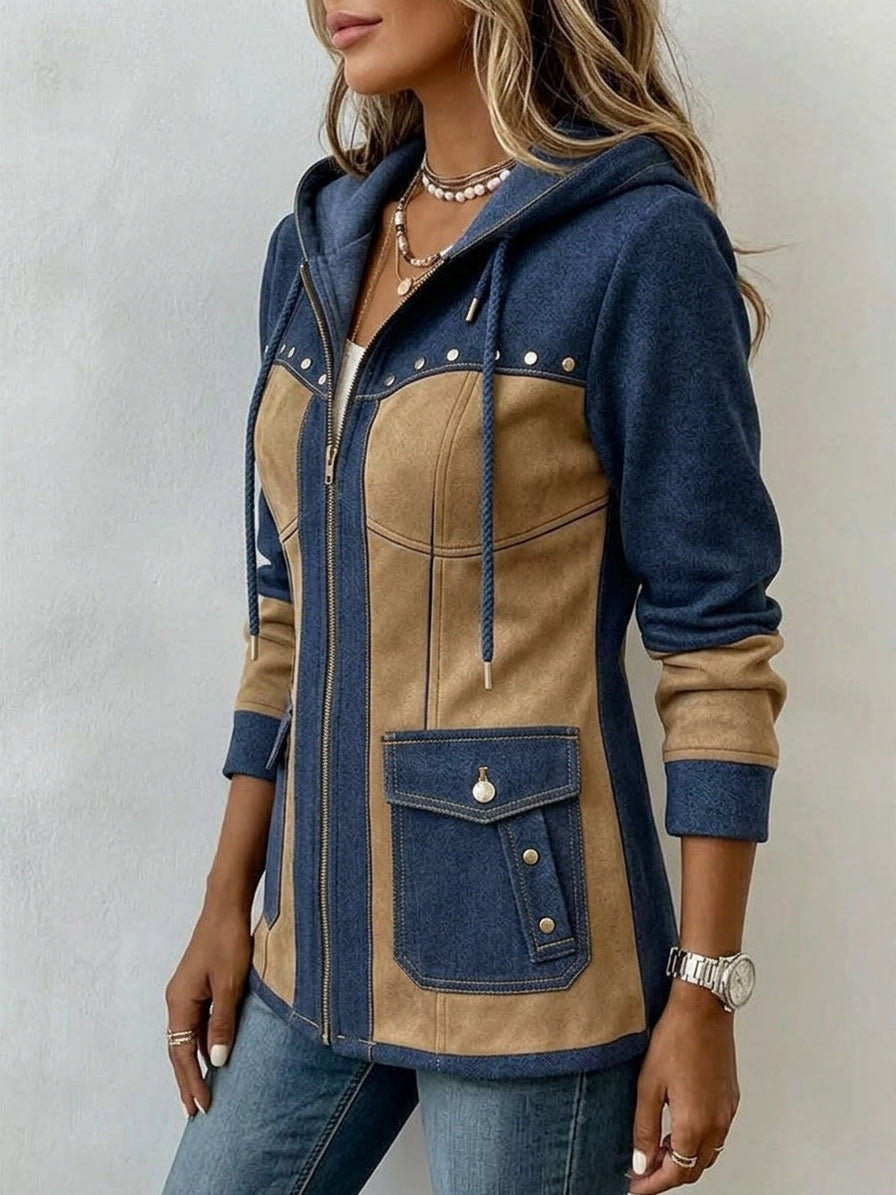 Adriana – Elegant Hooded Jacket