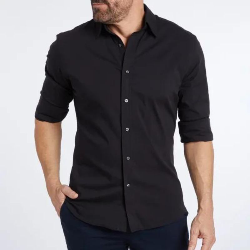 Jacob | Wrinkle-Free Zip-Up Shirt