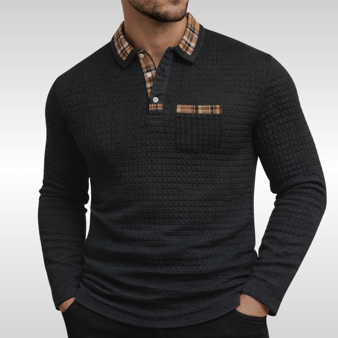 Robert – Comfort Waffle Polo Shirt