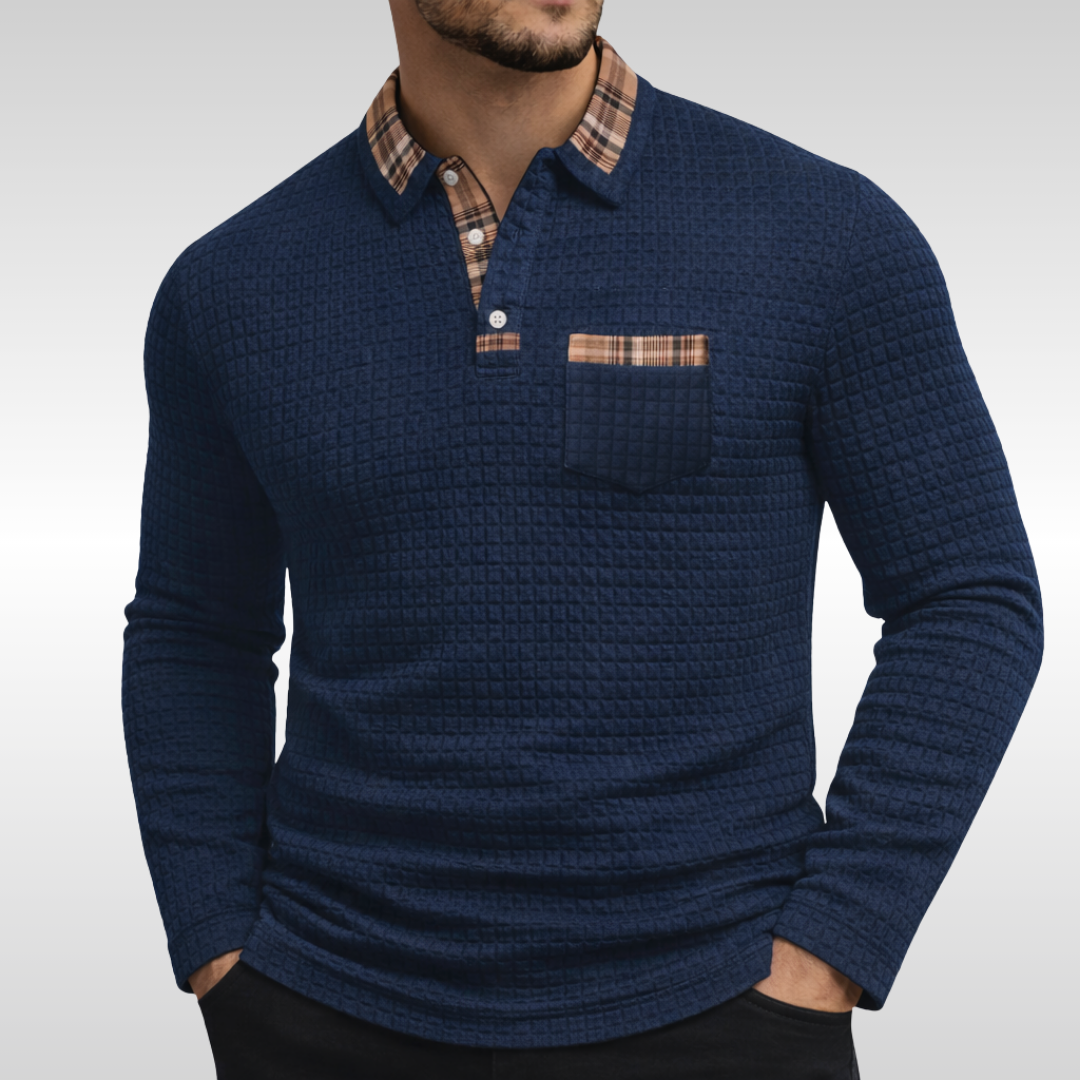 Robert – Comfort Waffle Polo Shirt