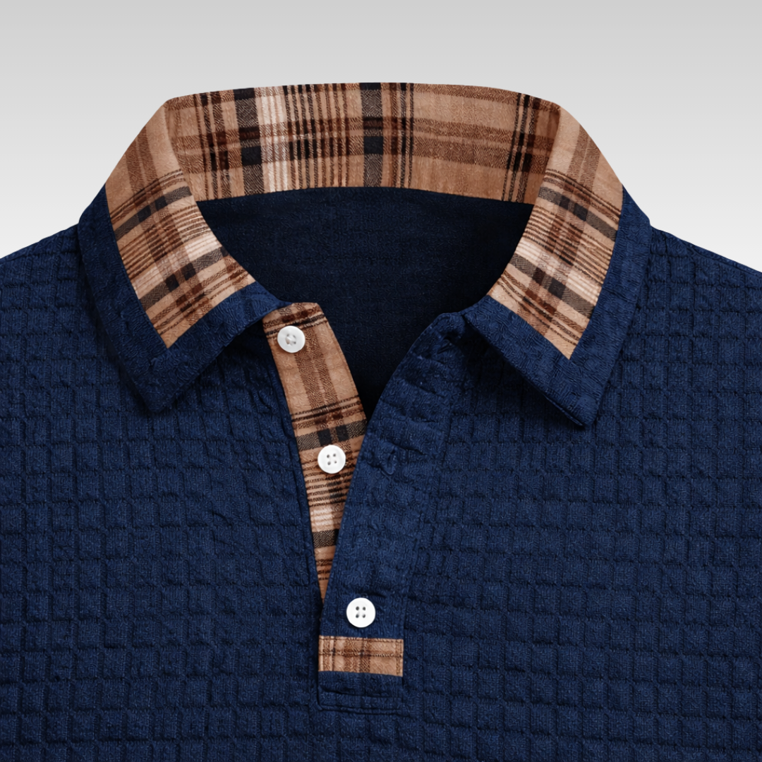 Robert – Comfort Waffle Polo Shirt
