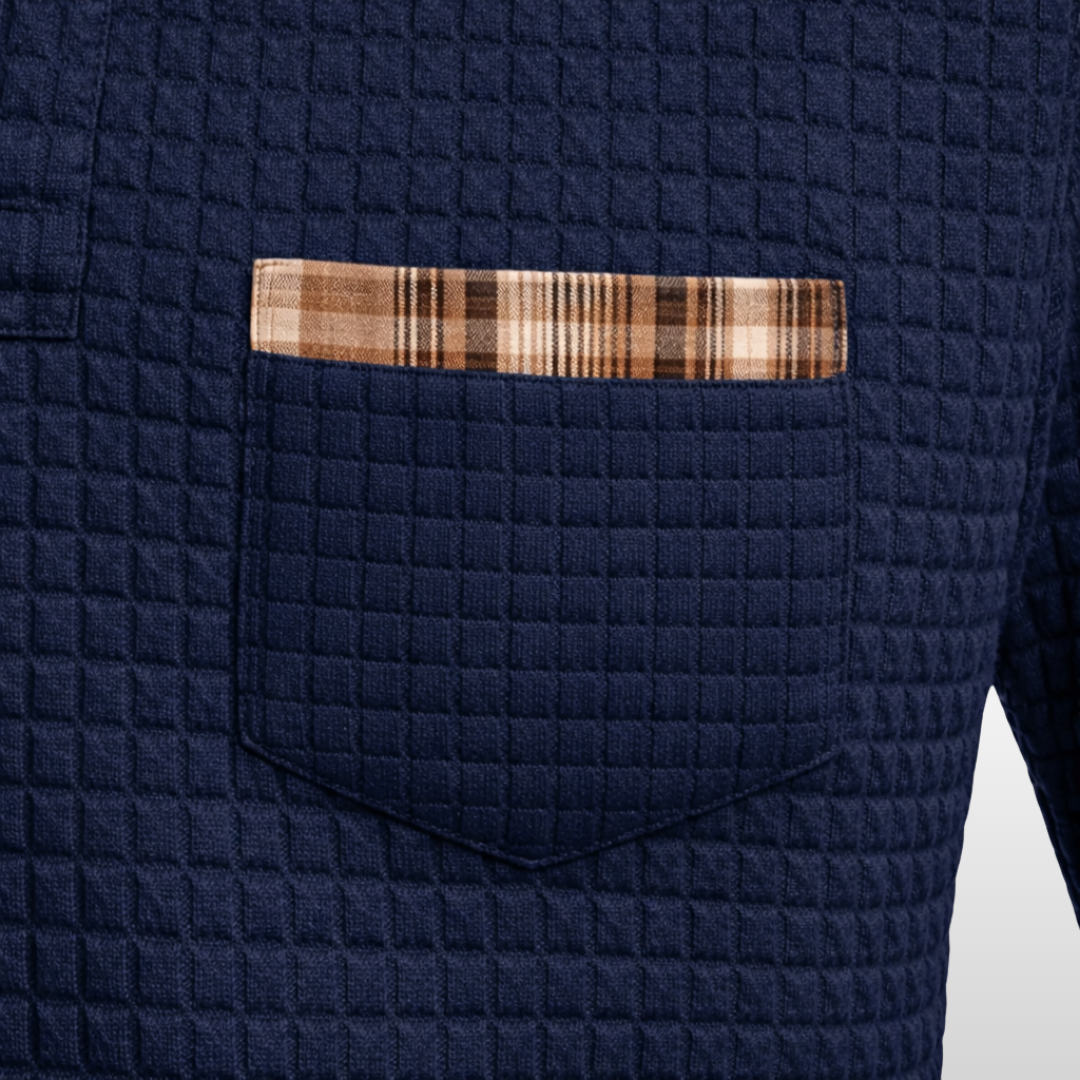 Robert – Comfort Waffle Polo Shirt