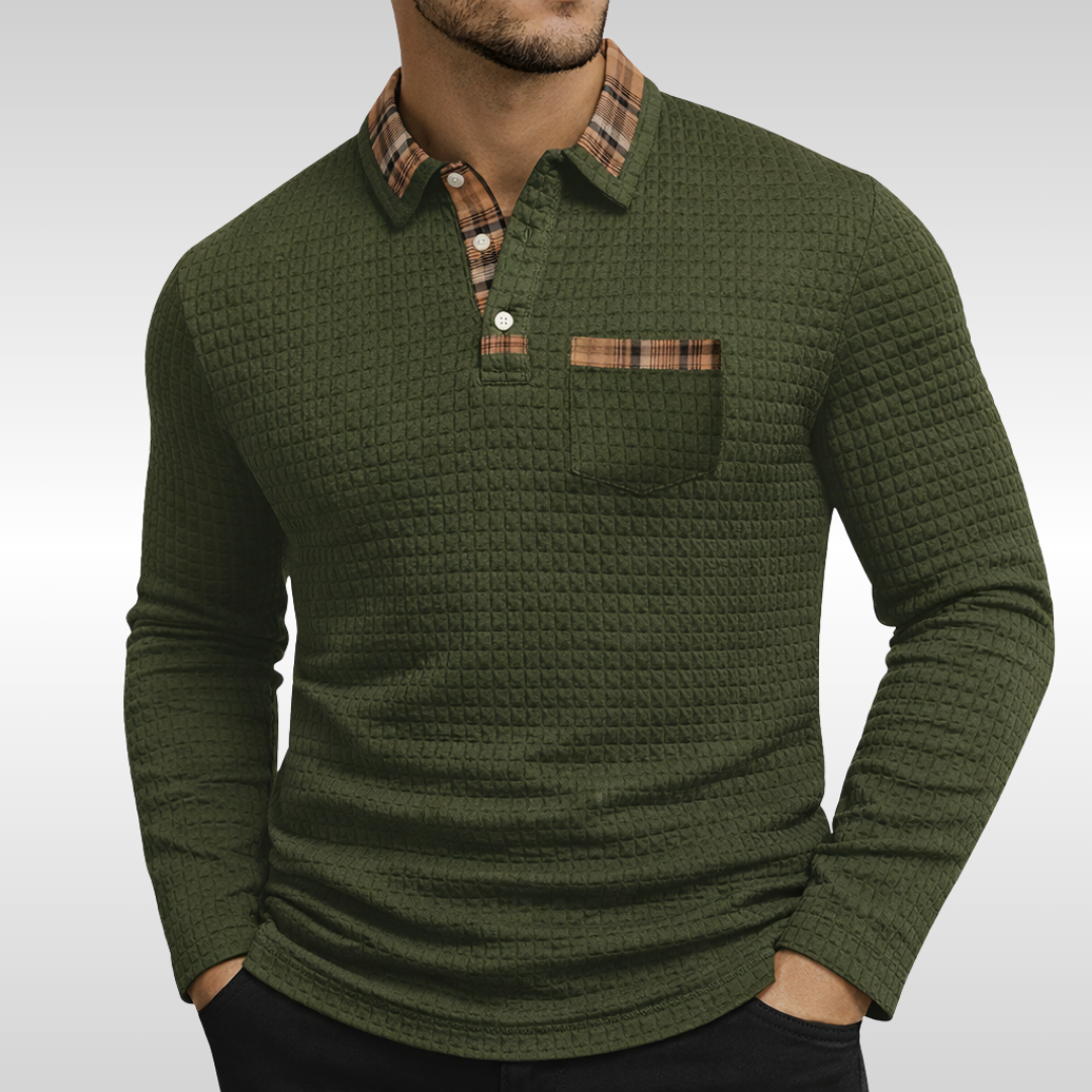 Robert – Comfort Waffle Polo Shirt
