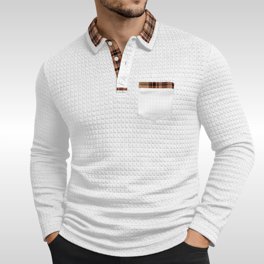 Robert – Comfort Waffle Polo Shirt