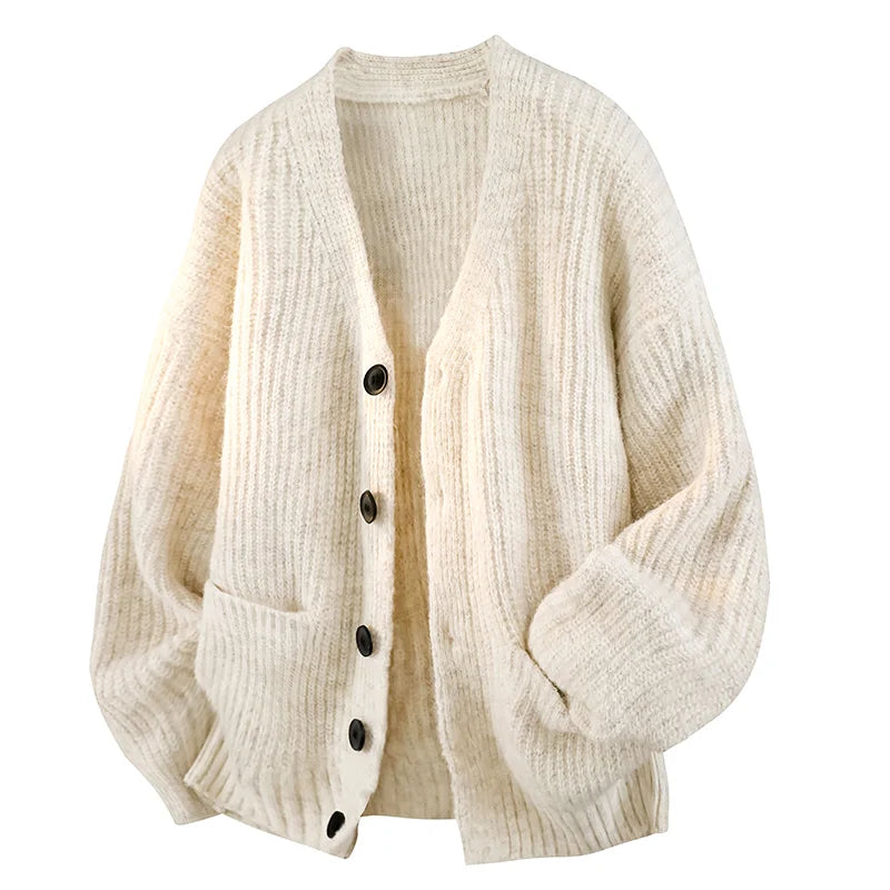 Nathan – Relaxed V-Neck Cardigan