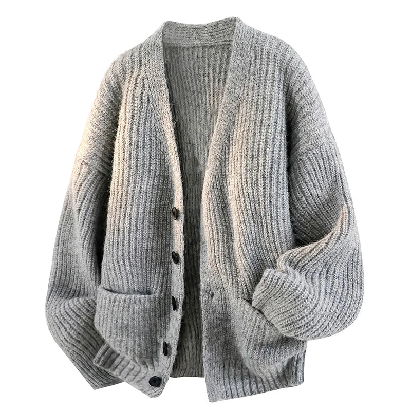 Nathan – Relaxed V-Neck Cardigan