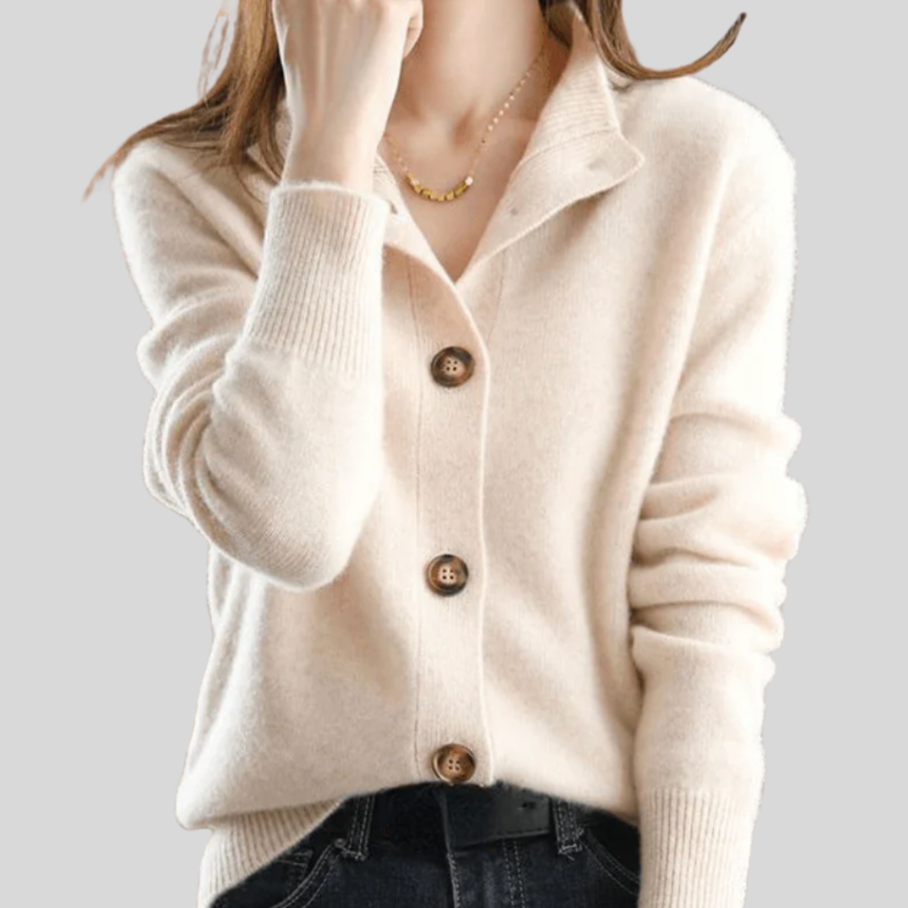 Edith – Retro Cashmere Cardigan