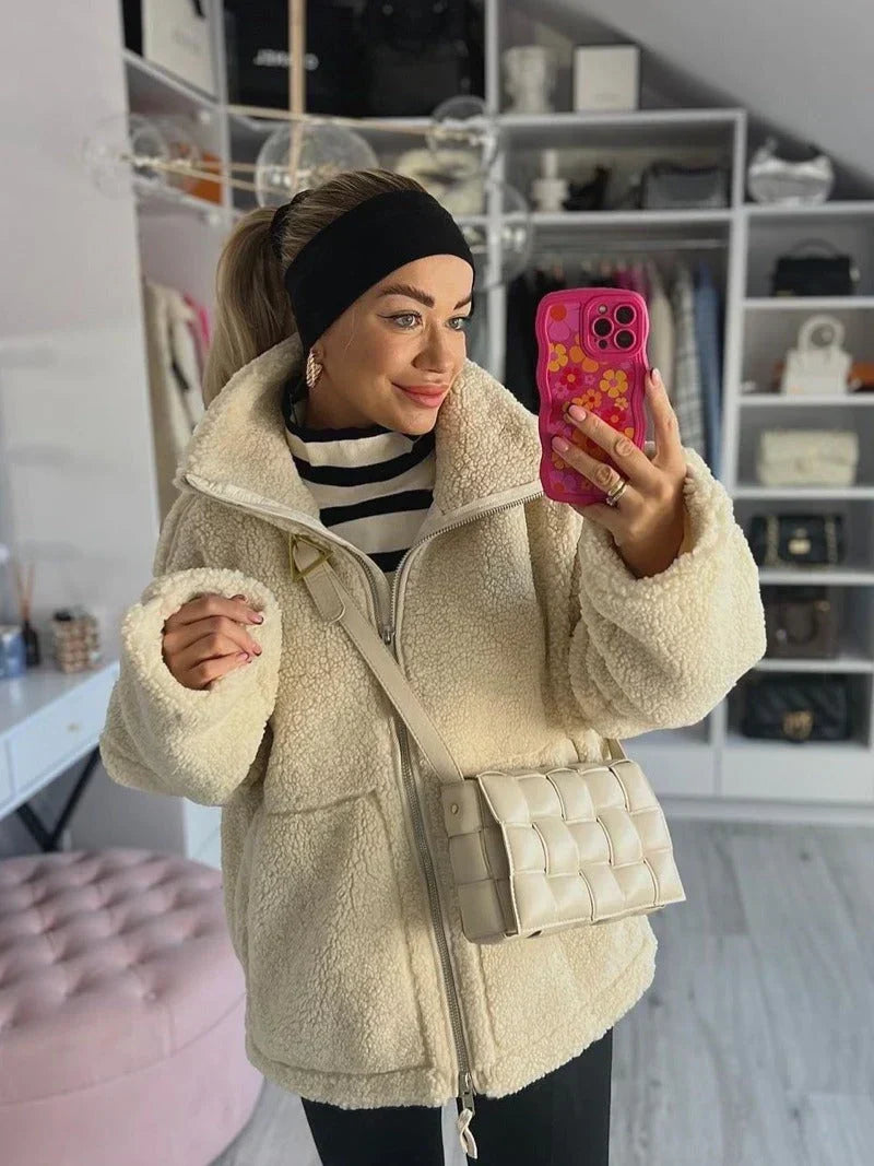 KAJA – Soft Teddy Coat