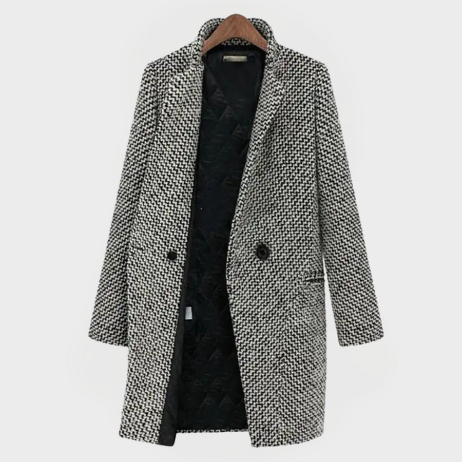 Laurette – Long Checked Coat