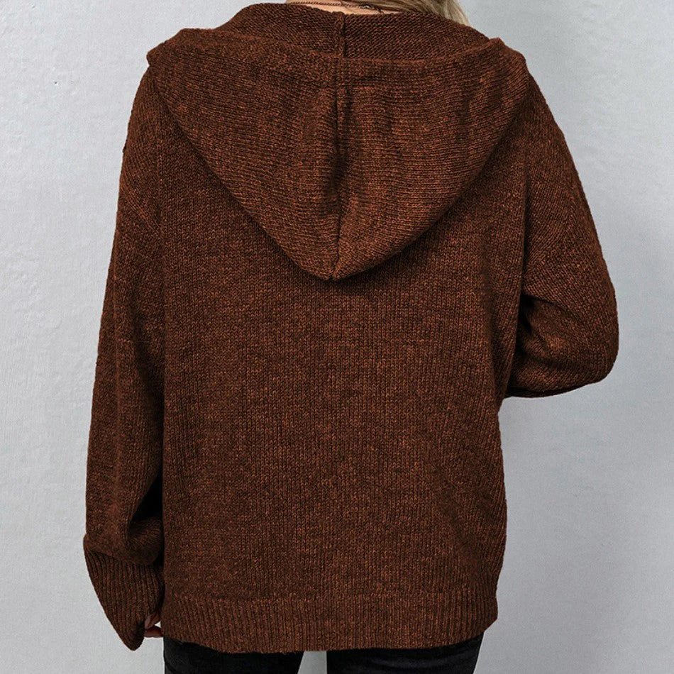 Mabel – Hooded Button Cardigan
