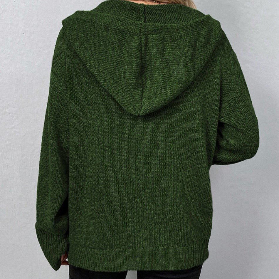 Mabel – Hooded Button Cardigan
