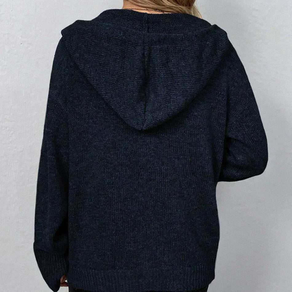 Mabel – Hooded Button Cardigan