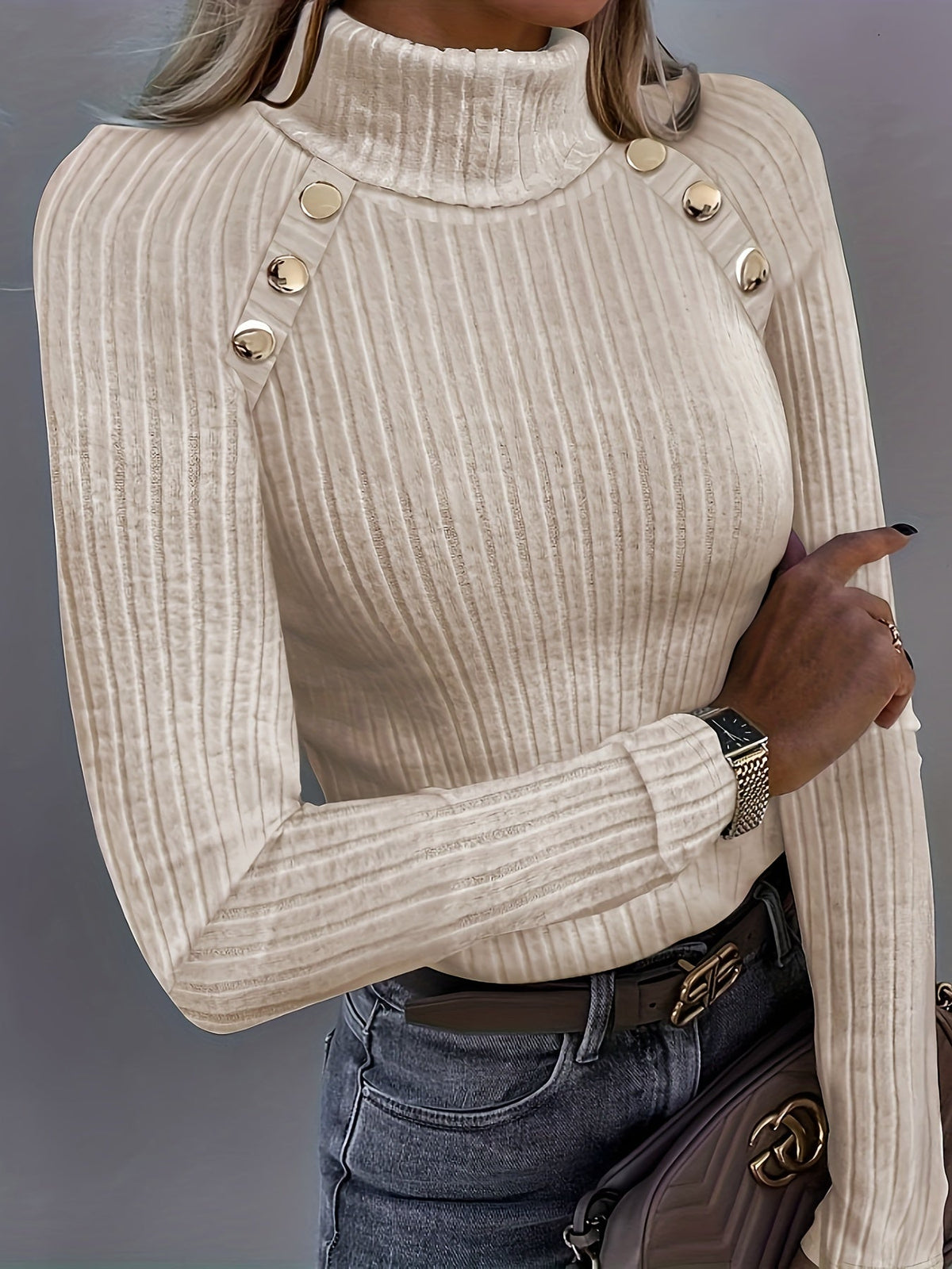 Florence – Elegant Turtleneck Jumper