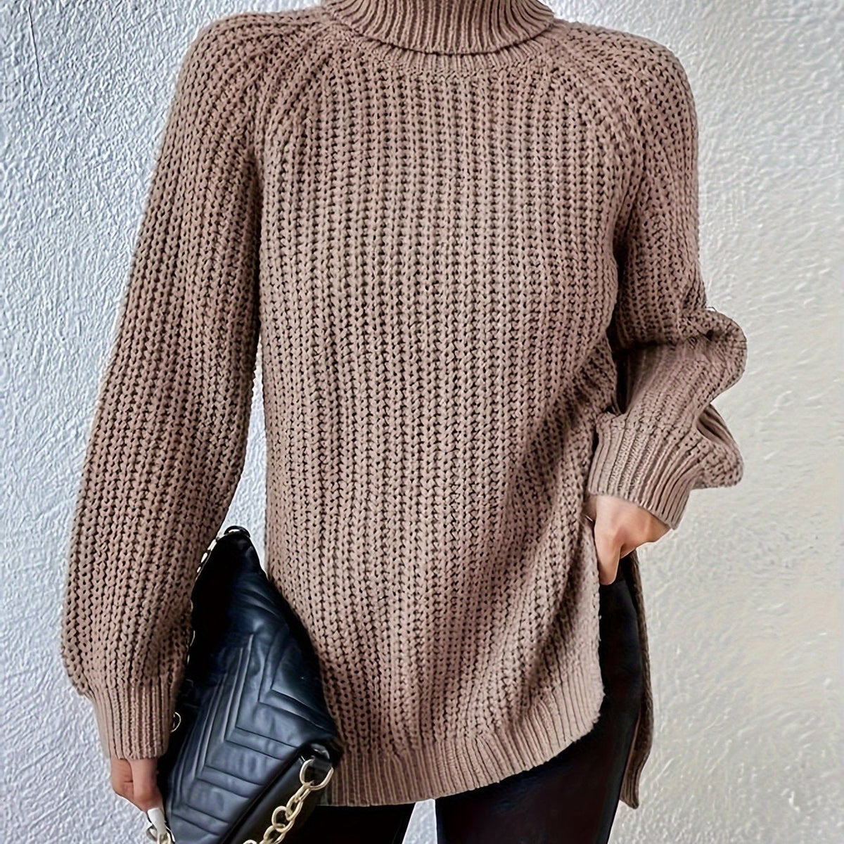 Jasmine – Elegant High Neck Jumper
