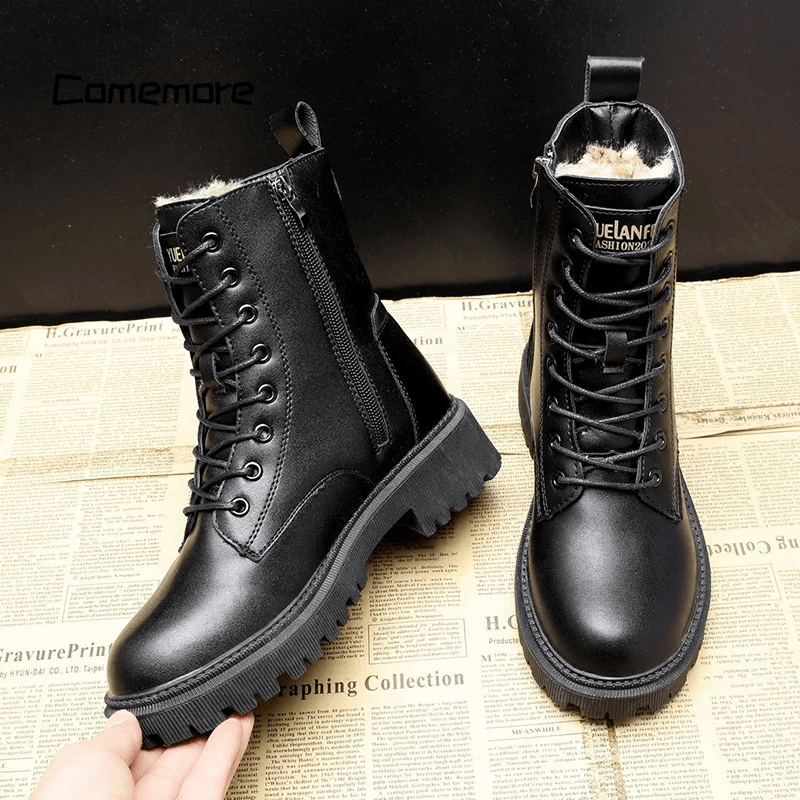 Léonie – Elegant Black Leather Boots