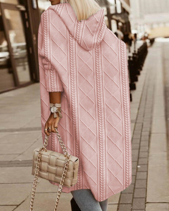 Rosie – Long Hooded Cardigan