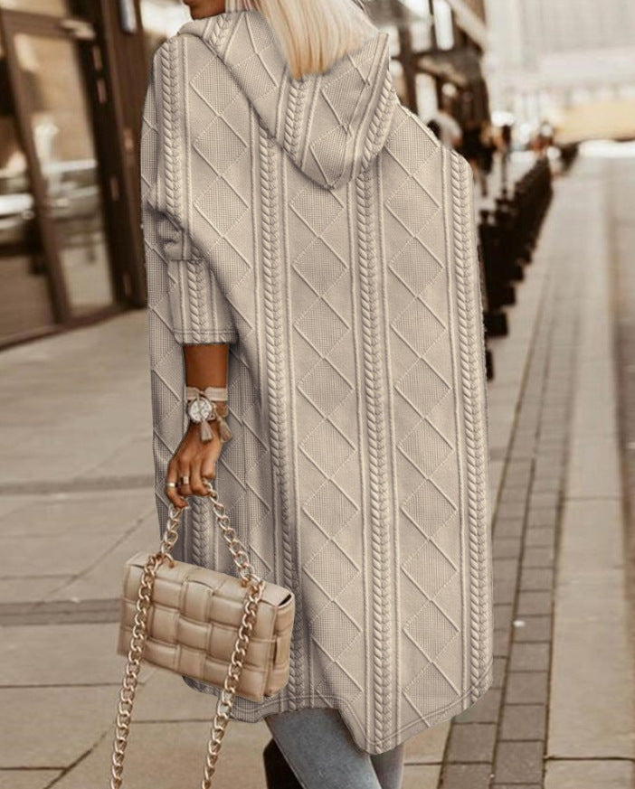 Rosie – Long Hooded Cardigan