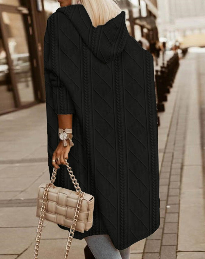 Rosie – Long Hooded Cardigan