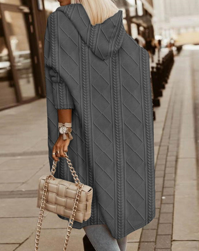 Rosie – Long Hooded Cardigan