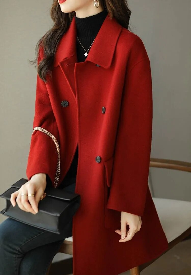 Marjolaine – Elegant Winter Wool Coat